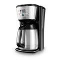 Black and Silver 12 Cup Programmable Thermal Coffee Maker B183650