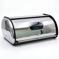 Large Stainless Steel Bread Box with Window & Air Vents I654554