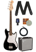 Black Bass Guitar with Amplifier and Cable T9065