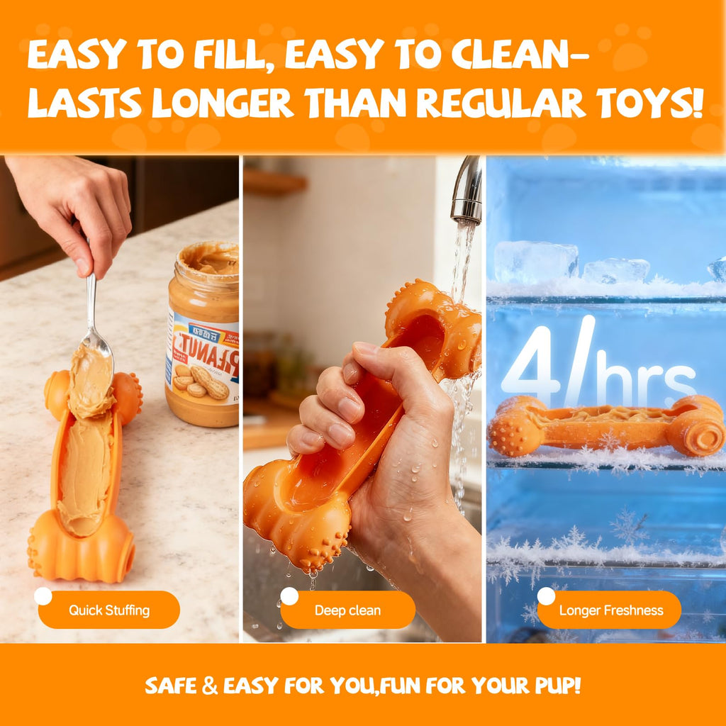 2-Pack Slow Feeder Chew Toy H4563
