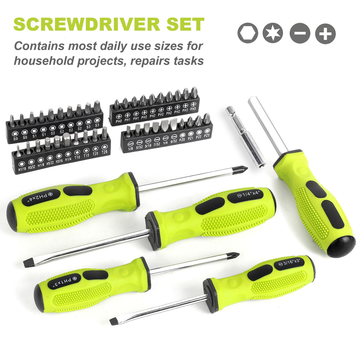 225-Piece Home Repairing Tool Kit with Tool Box W4492