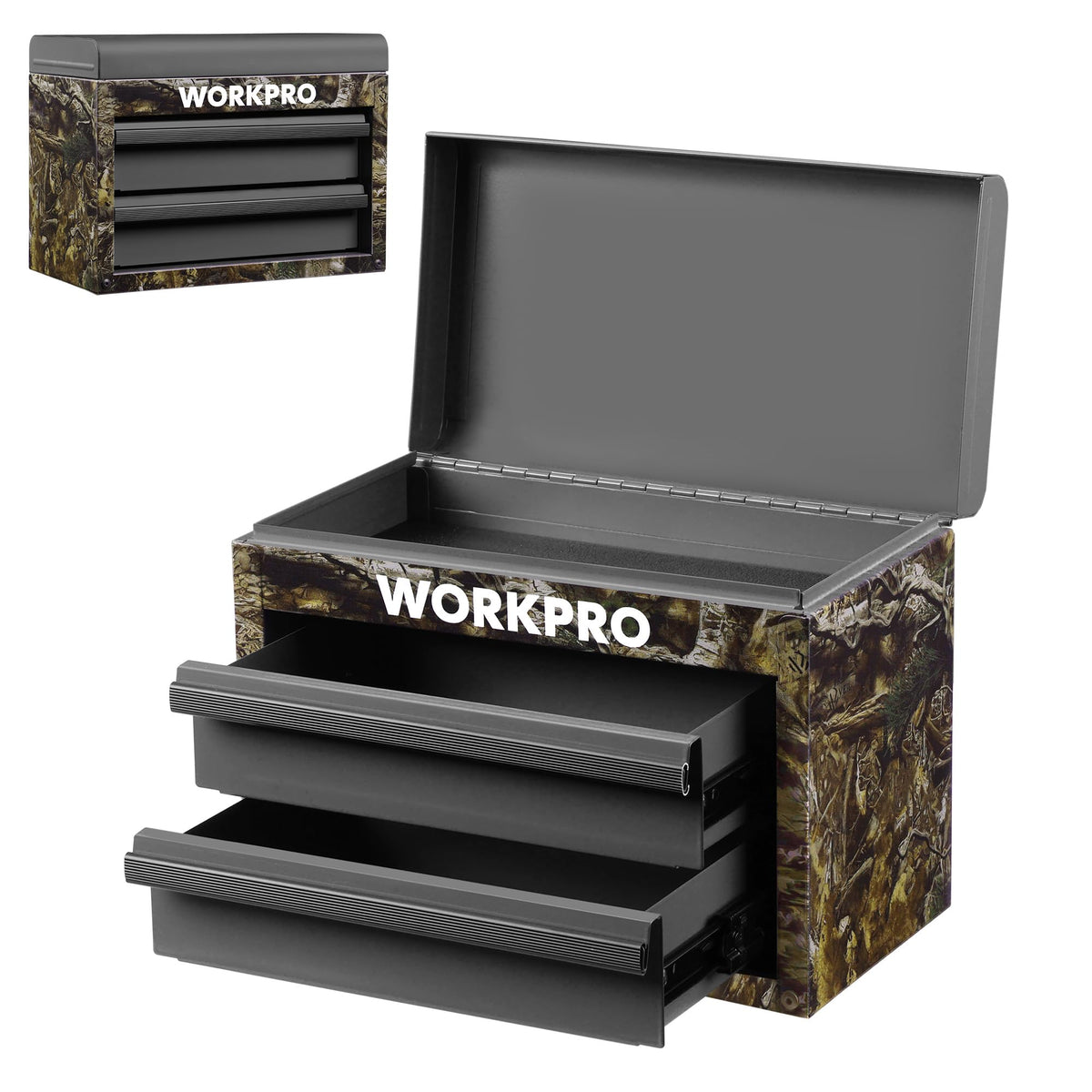 Metal Mini Tool Box with 2 Drawers W689174