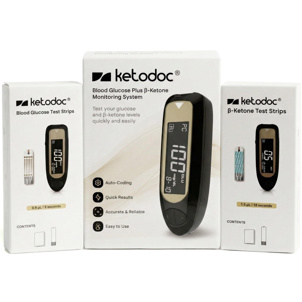 ß-Ketone Testing Kit + 40 Keto Strips + 40 GLU Strips L61301