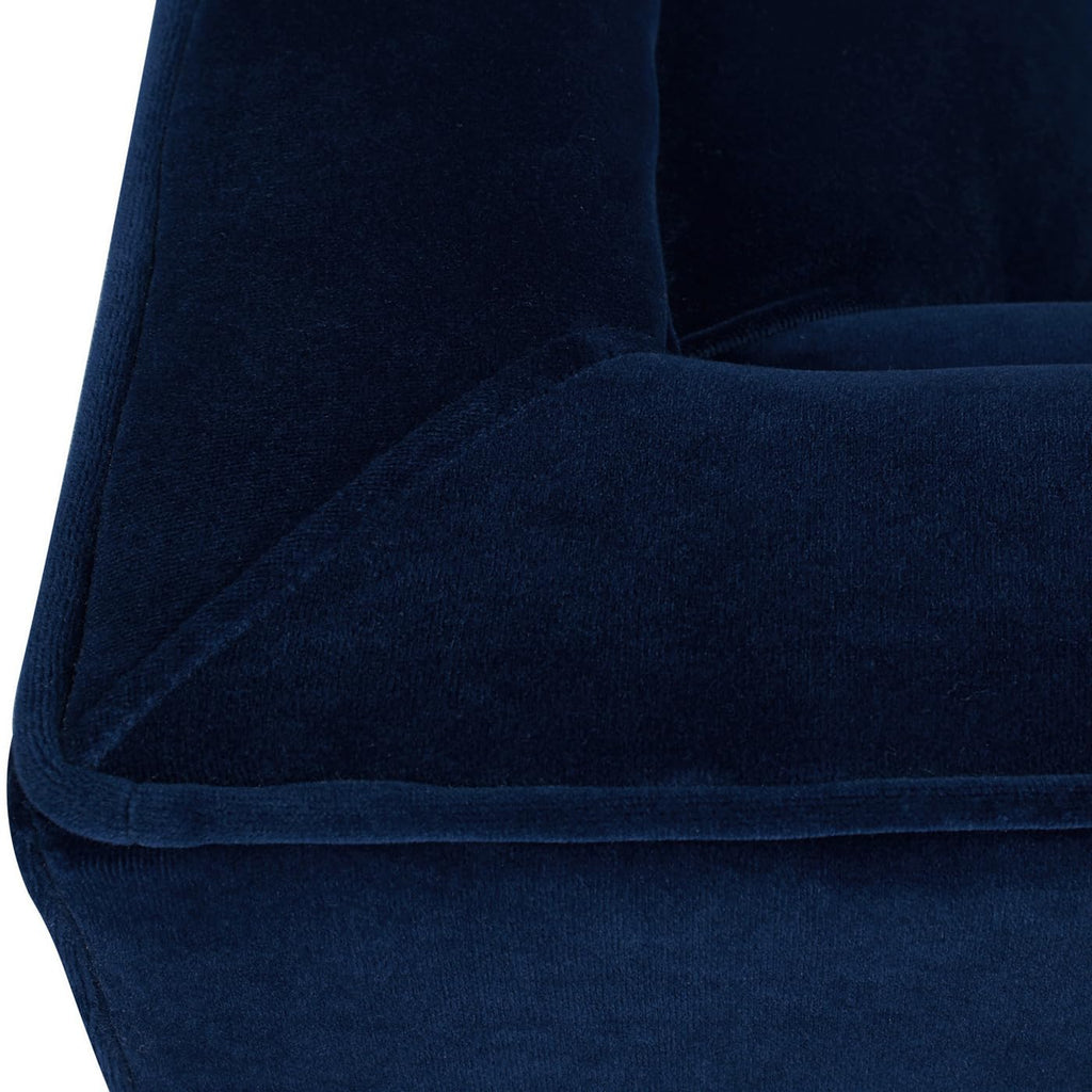 84" Navy Blue Velvet Tufted Sofa F8852