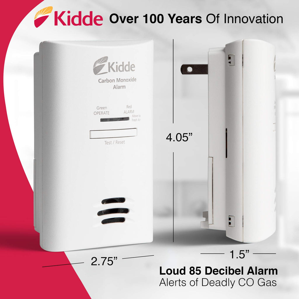 Plug-in Carbon Monoxide Detector with AA Battery Backup A55563