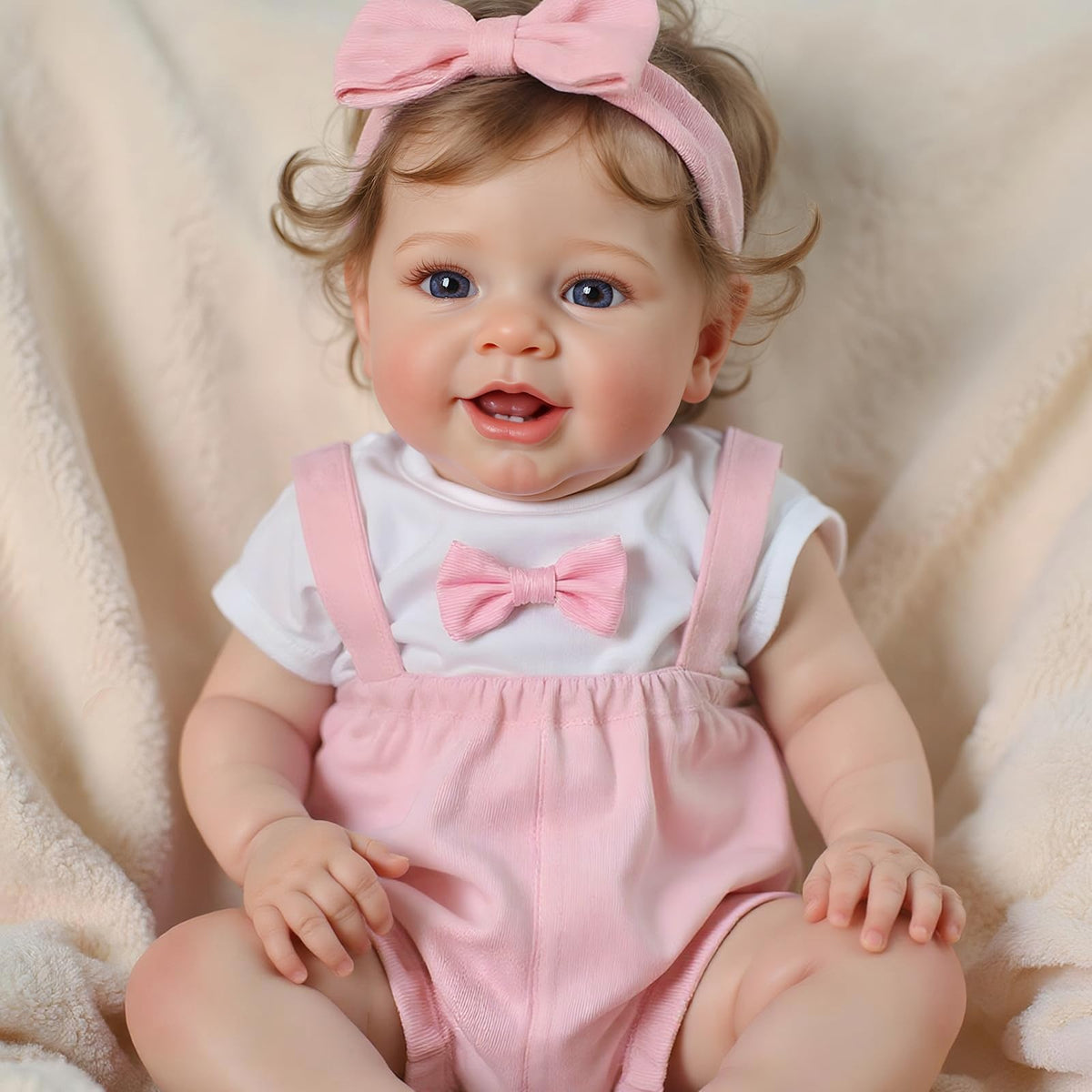 20 Inch Reborn Baby Dolls Girl with Rooted Hair N9542