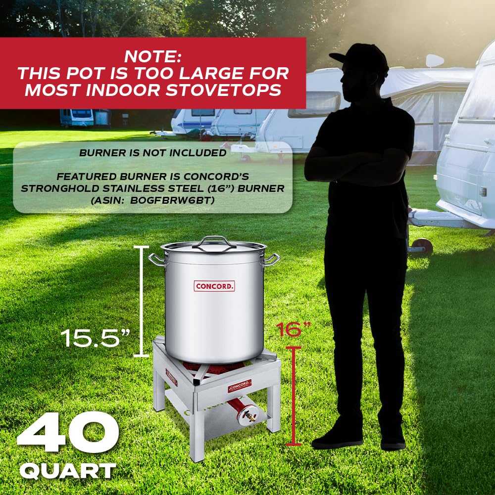 40 Quart Stainless Steel Stock Pot I2397