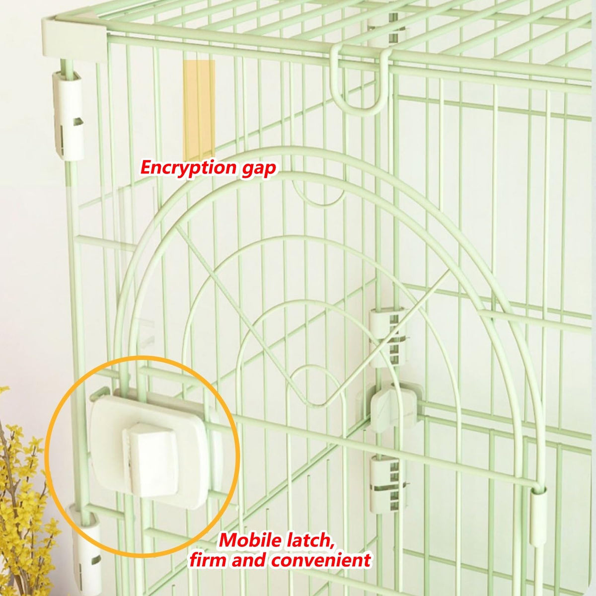 3/4-Tier Wire Cat Cage Playpen Kennel with Hammock H39864