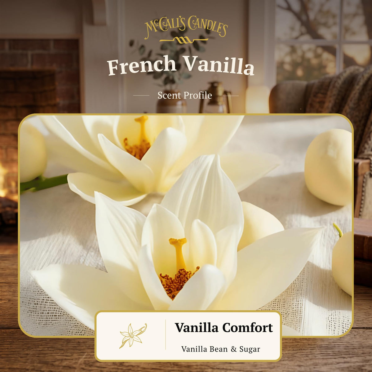 16 oz Two-Wick Vanilla Scented Candle S540825