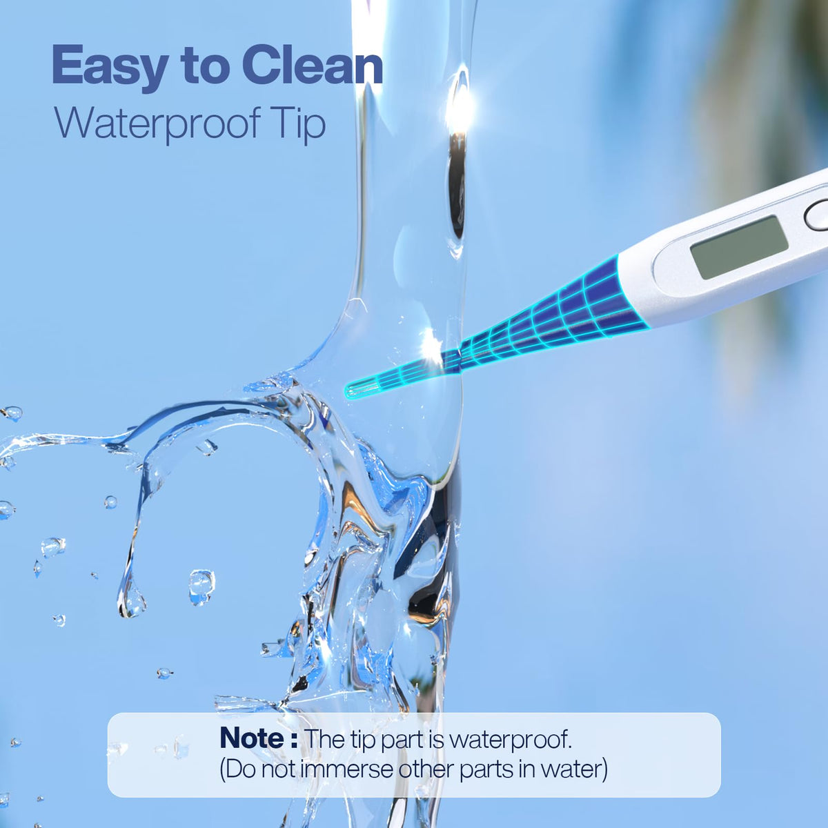 Digital Thermometer Dark Blue Z730