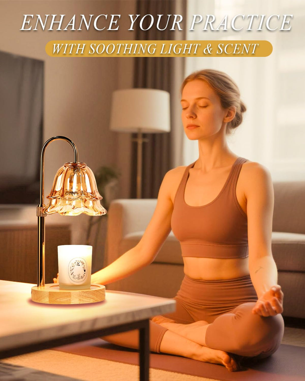 Dimmable Candle Warmer Lamp with Timer H790879