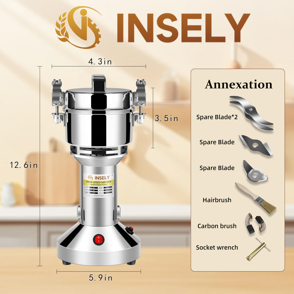 150g Electric Stainless Steel Grain Mill W485