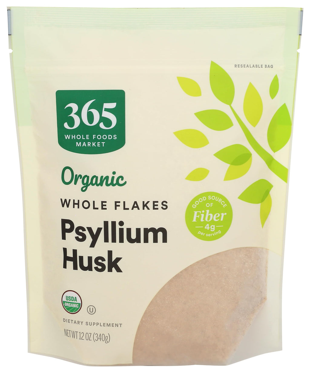 Organic Psyllium Husk 12 Ounce I531