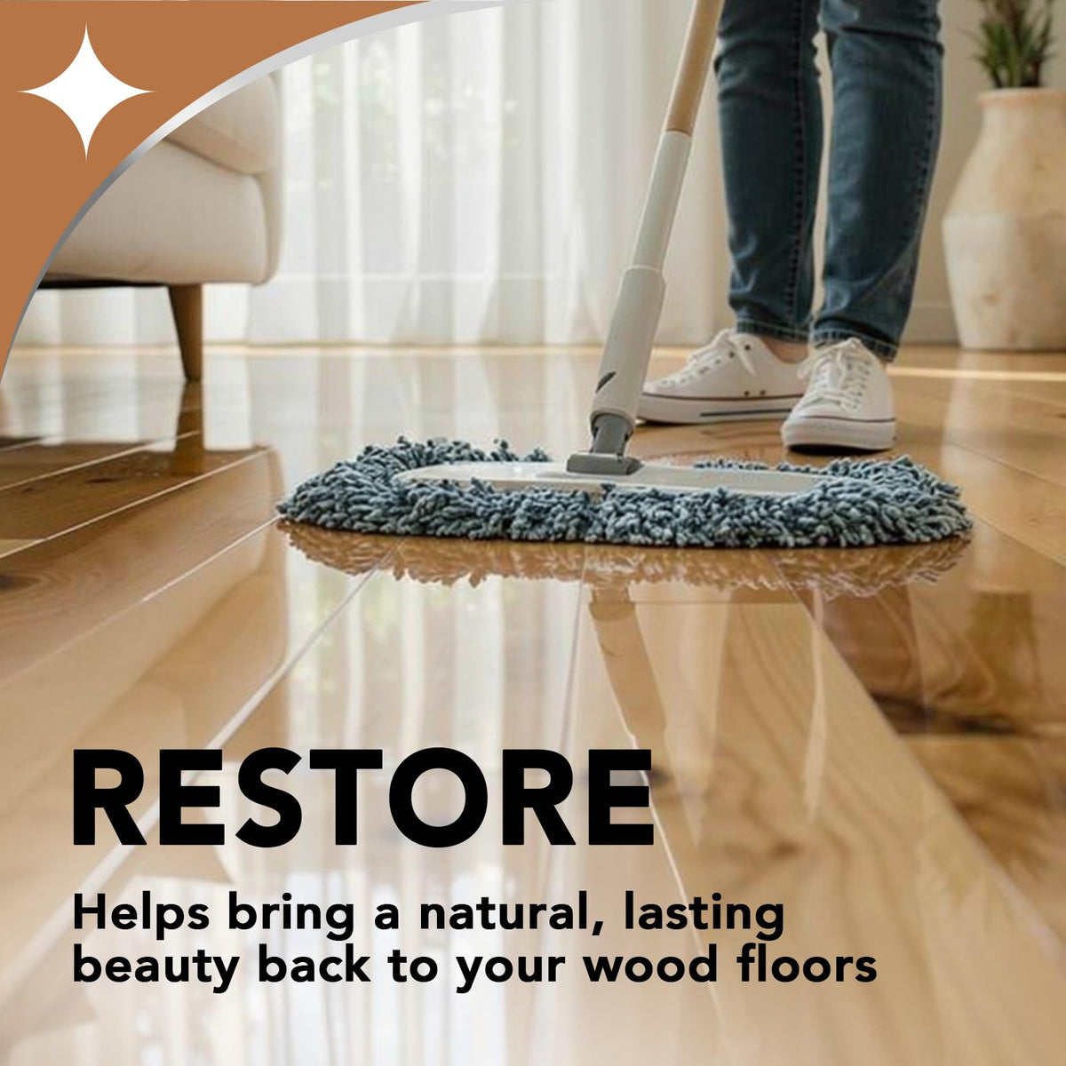 Wood Floor Polish and Restorer 32 Oz K72635