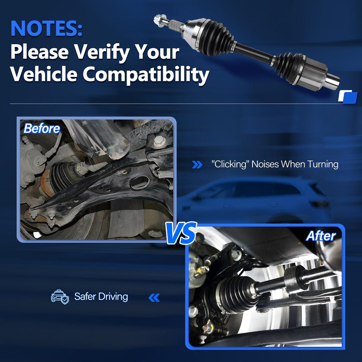 CV Axle Front Pair 4WD Z777