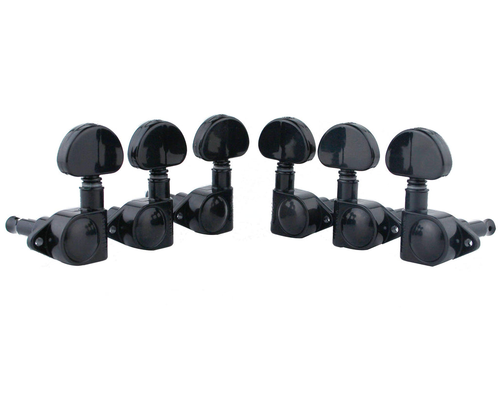 Guitar Machine Heads 3L + 3R Black A312469
