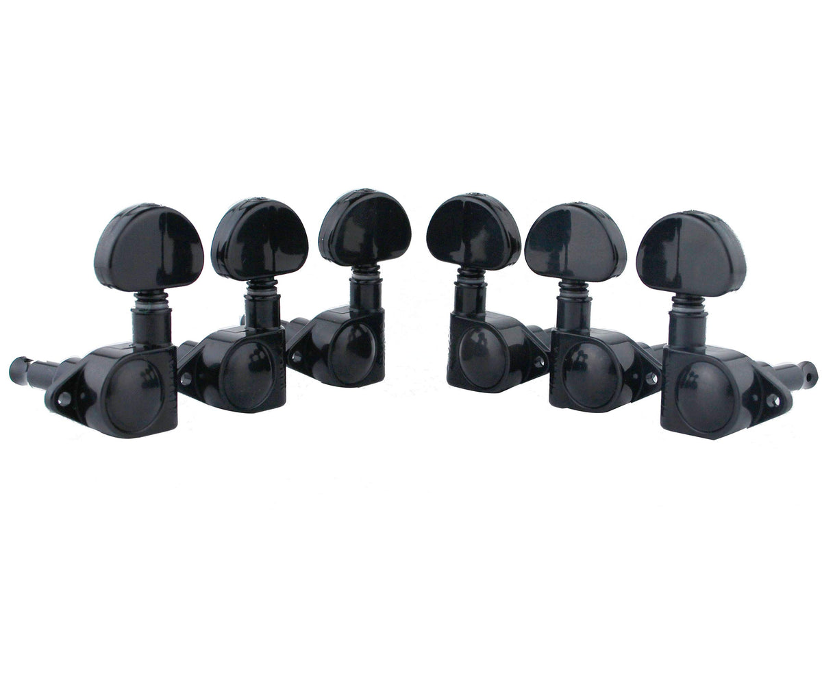 Guitar Machine Heads 3L + 3R Black A312469