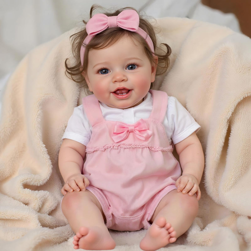 20 Inch Reborn Baby Dolls Girl with Rooted Hair N9542