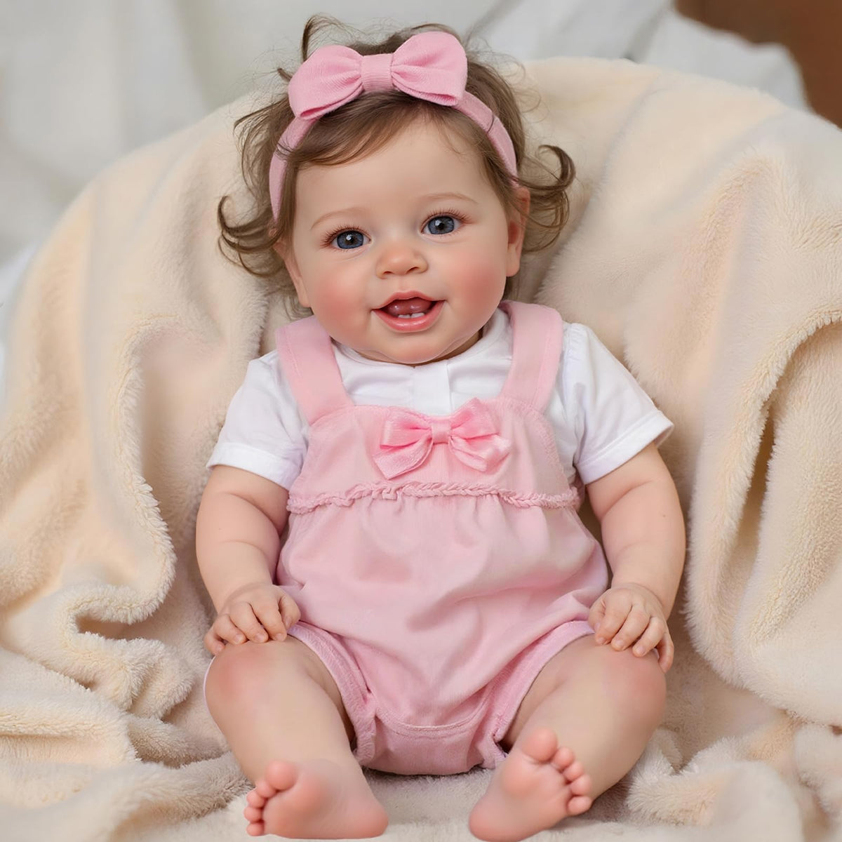 20 Inch Reborn Baby Dolls Girl with Rooted Hair N9542