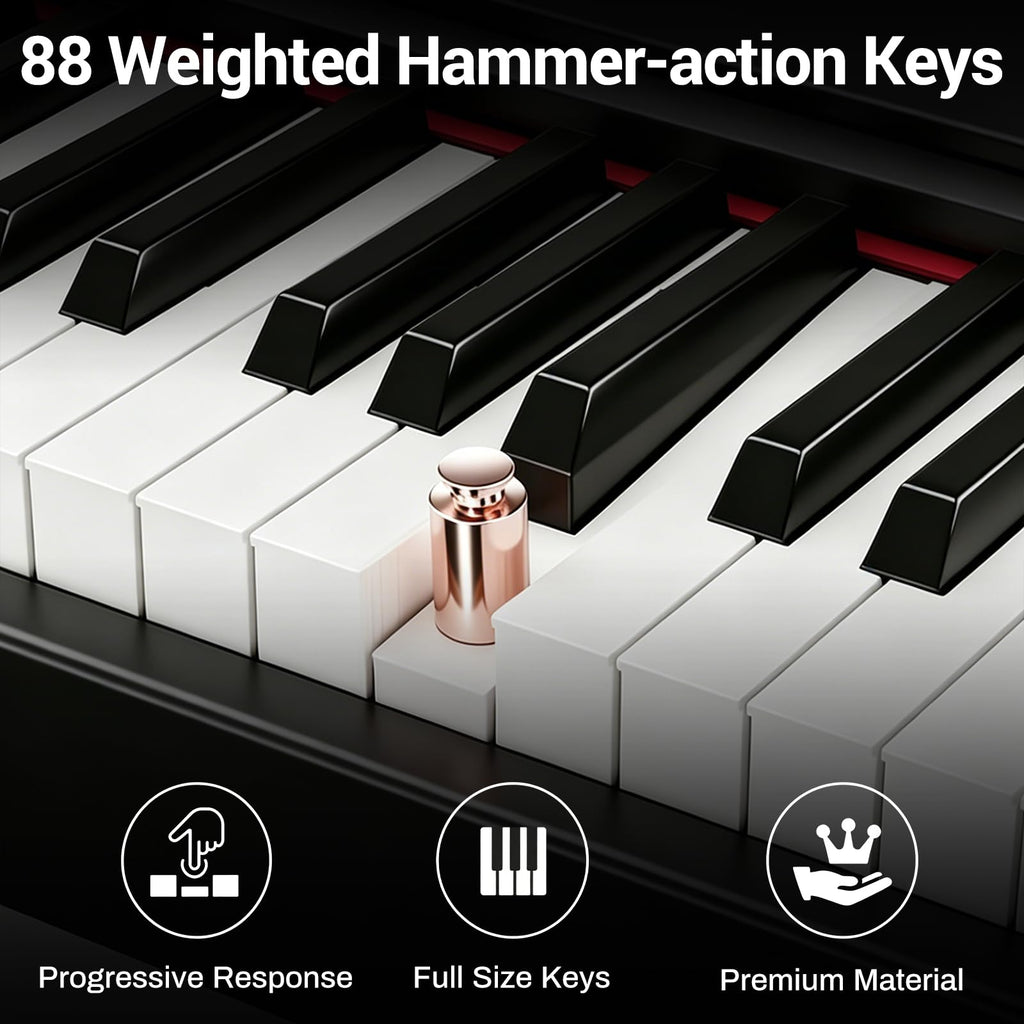 88-Key Weighted Digital Piano with X Stand and Sustain Pedal N115854