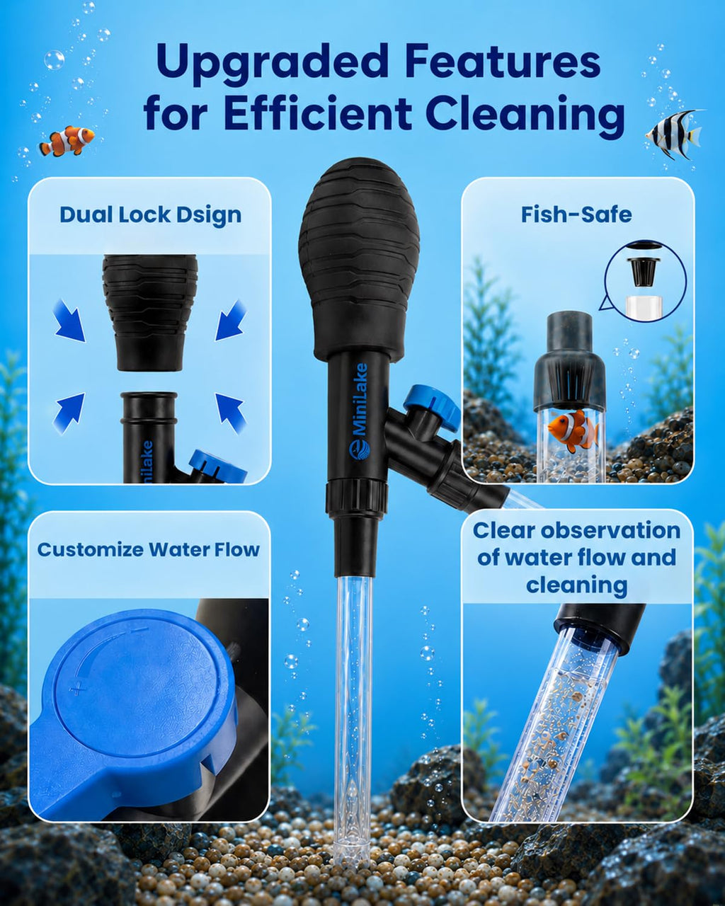 Aquarium Gravel Cleaner Kit Q9962