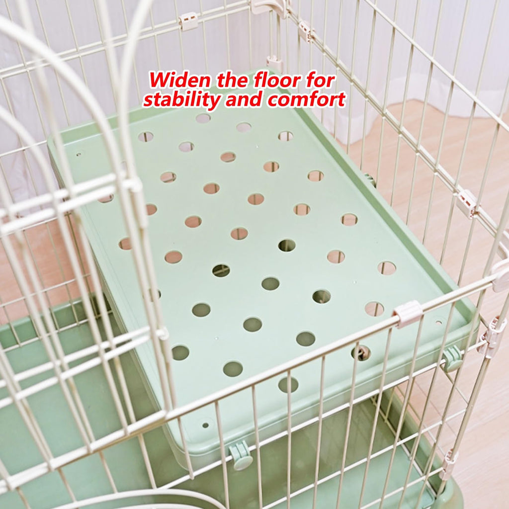 3/4-Tier Wire Cat Cage Playpen Kennel with Hammock H39864