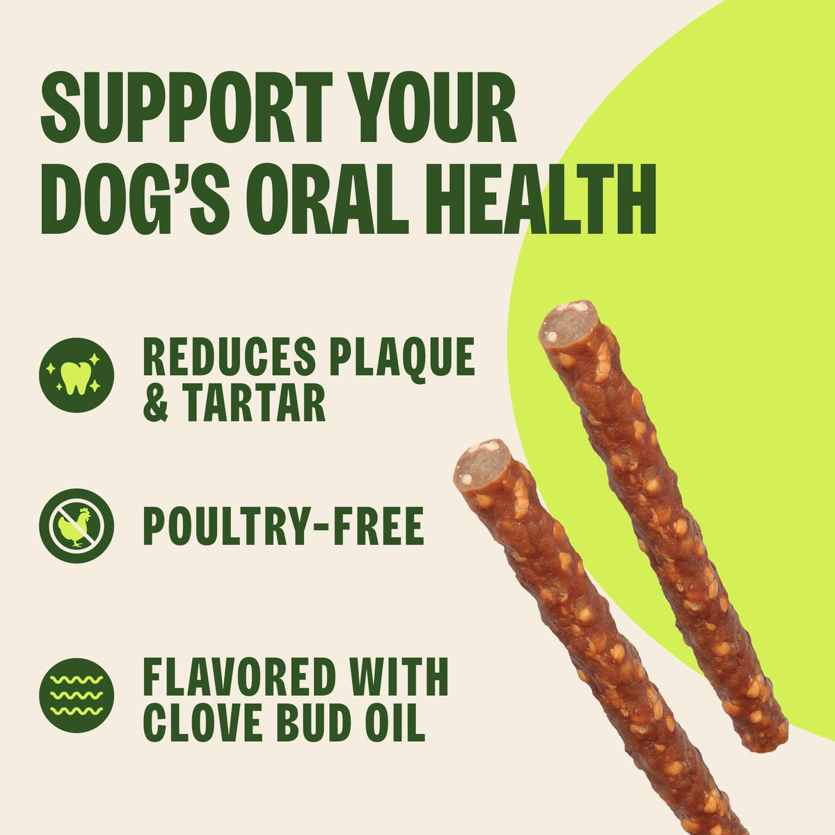 Natural Dog Dental Chews Small Size 14.81 oz 28 Count Y184