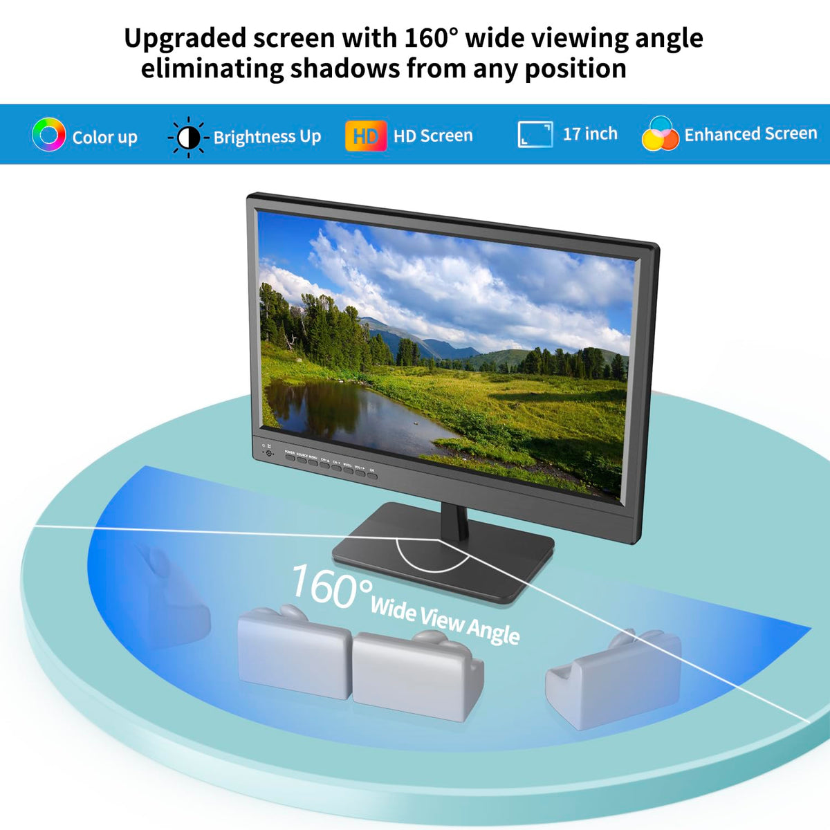 17 inch HD LED TV with Antenna W5624