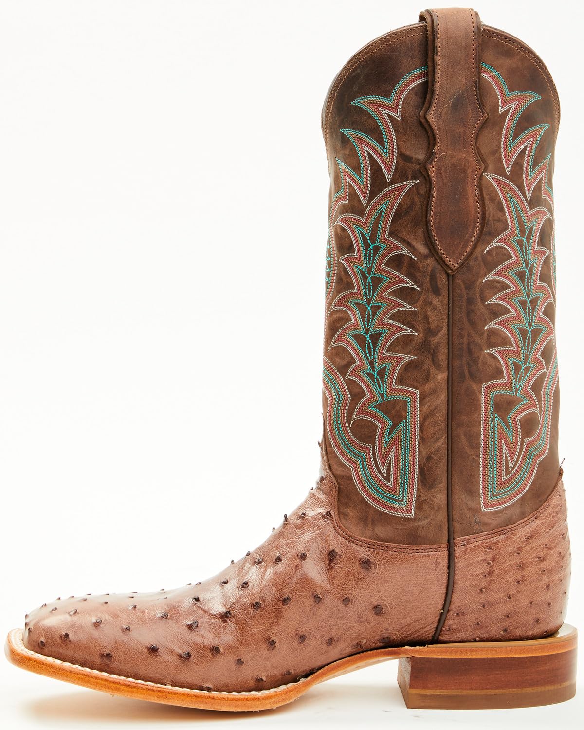 Men's Ostrich Western Boot Broad Square Toe K6861