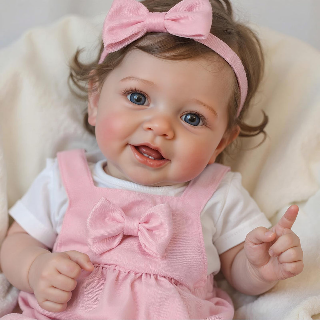 20 Inch Reborn Baby Dolls Girl with Rooted Hair N9542
