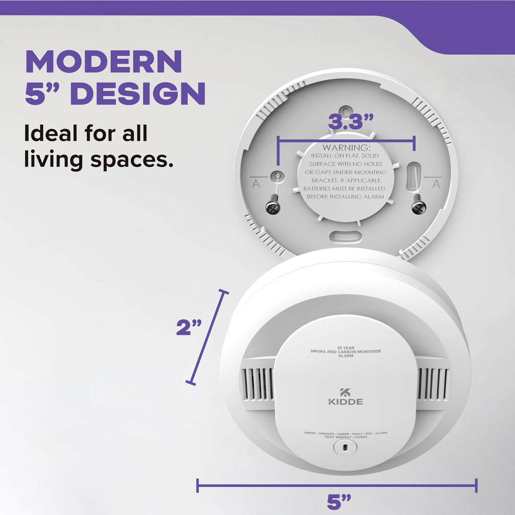 Smoke & Carbon Monoxide Detector 10-Year Battery 2 Pack J134