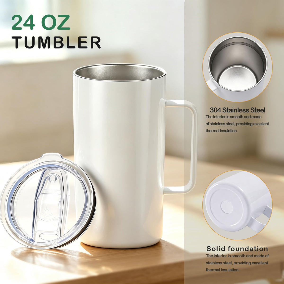 6 Pack 24 oz Sublimation Tumblers L822