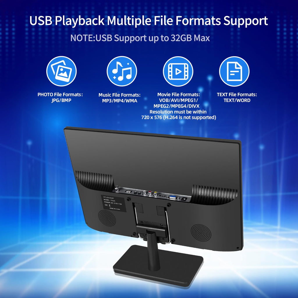 17 inch HD LED TV with Antenna W5624