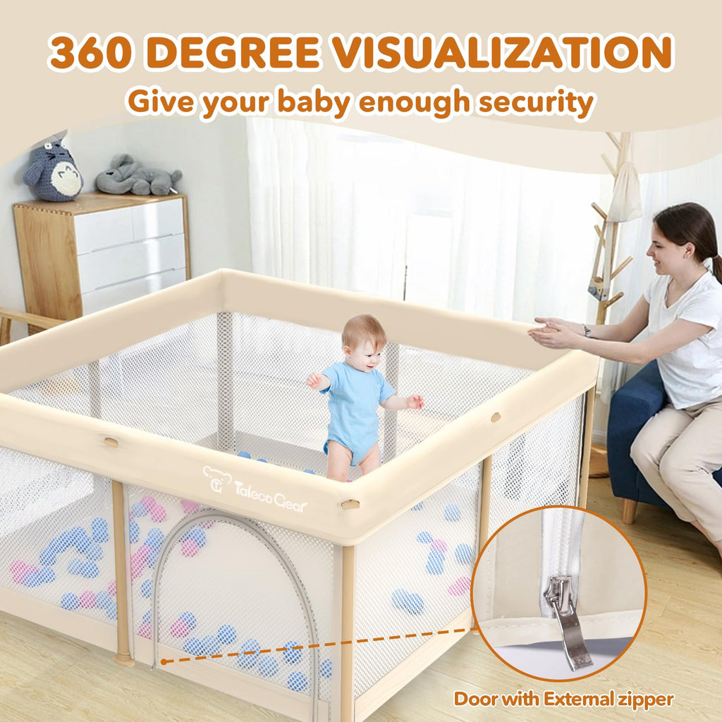 Foldable Baby Playpen 50x50 Inch X538