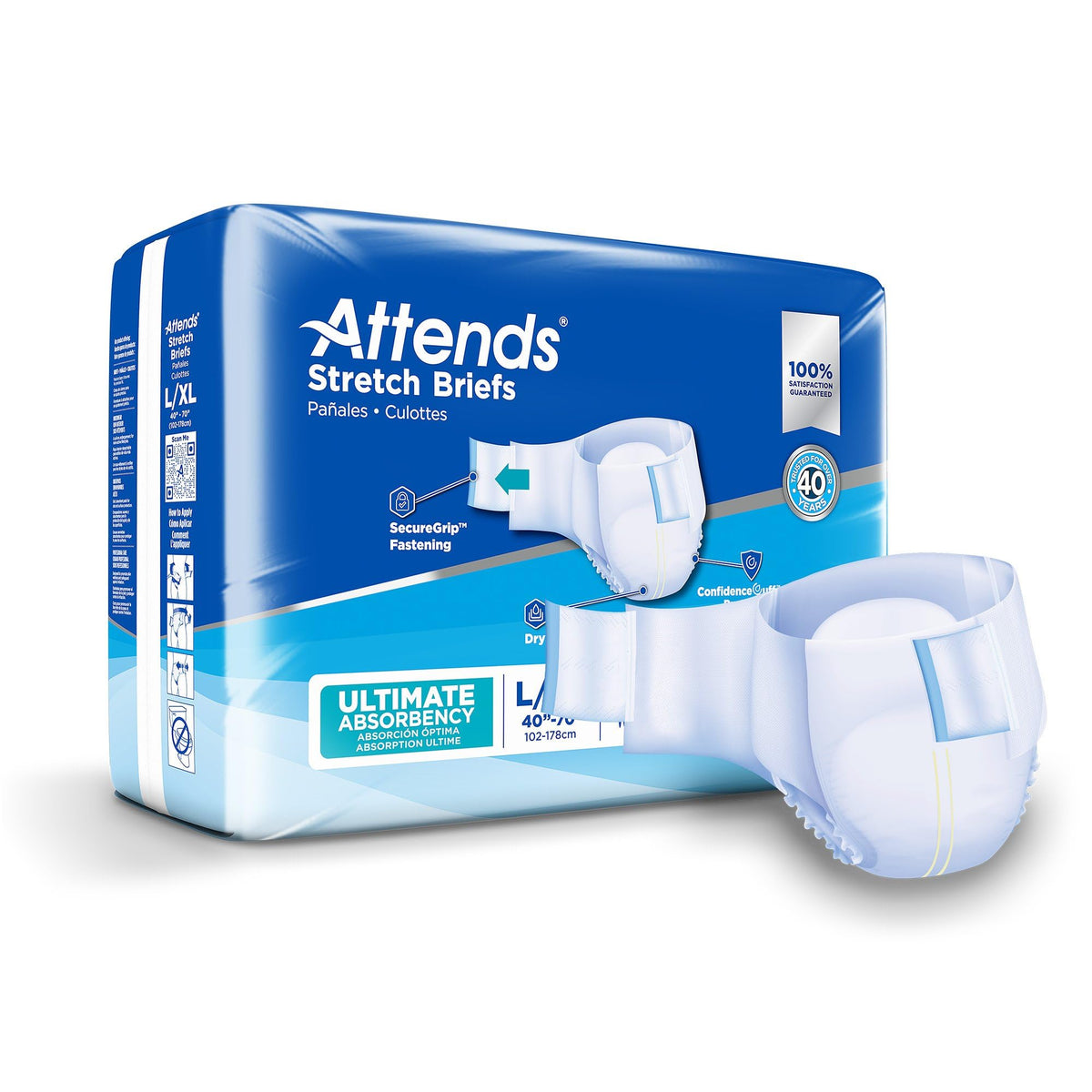 Large/X-Large Adult Incontinence Briefs 96 Ct T1902