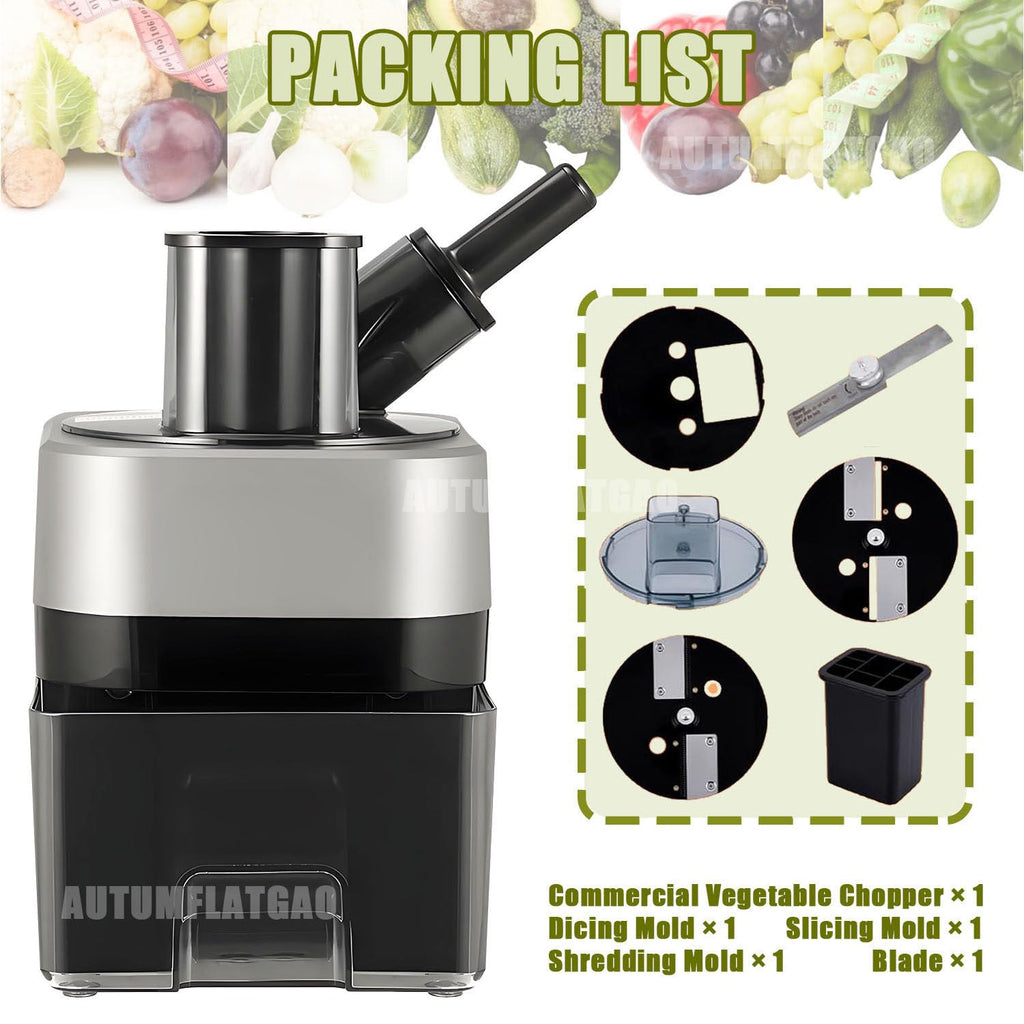4 in 1 Electric Vegetable Chopper with 4 Stainless Steel Blades P31601