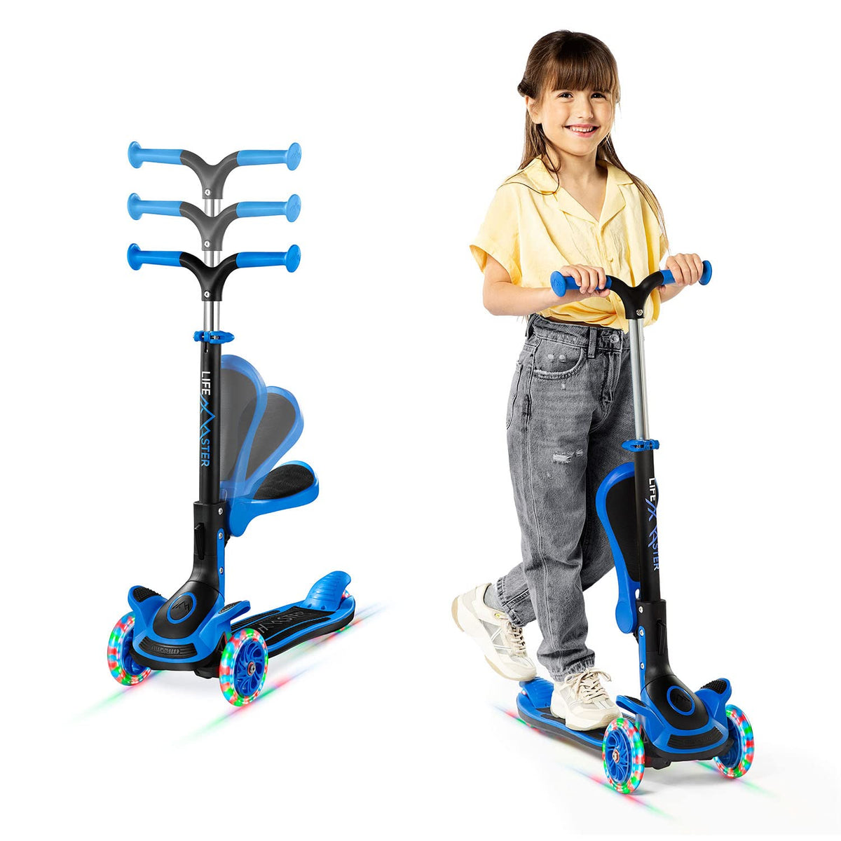 3 Wheel Foldable Kids Scooter with LED Wheels T665