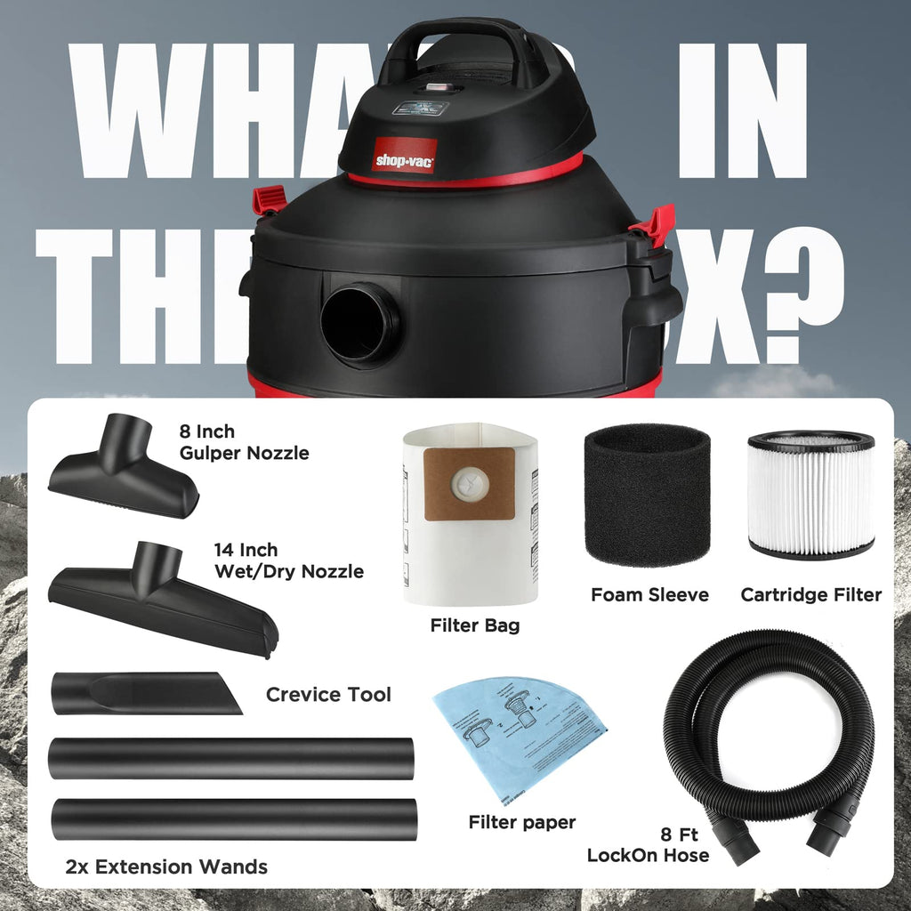 16 Gallon 6.5 Peak HP Wet/Dry Vacuum D327