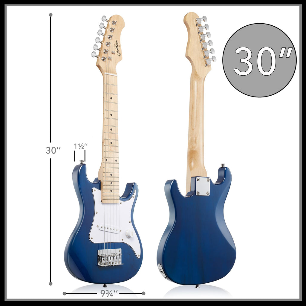 30-inch Kids Electric Guitar Beginner Kit with Amplifier, Blue J599
