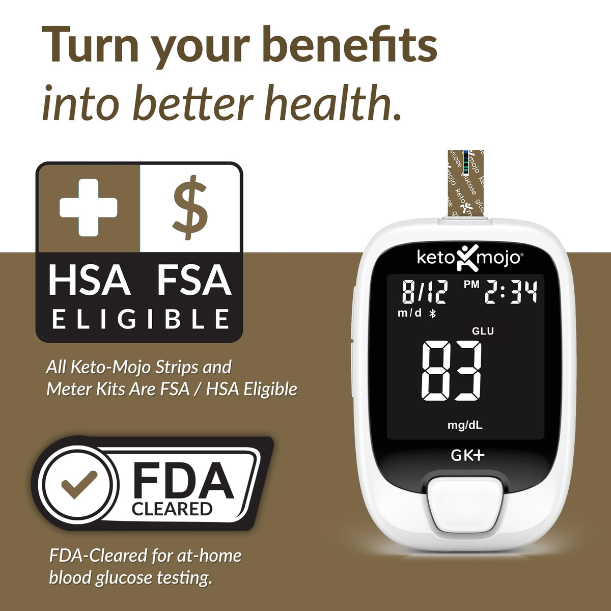 Blood Glucose Monitor, 70 Strips K8091