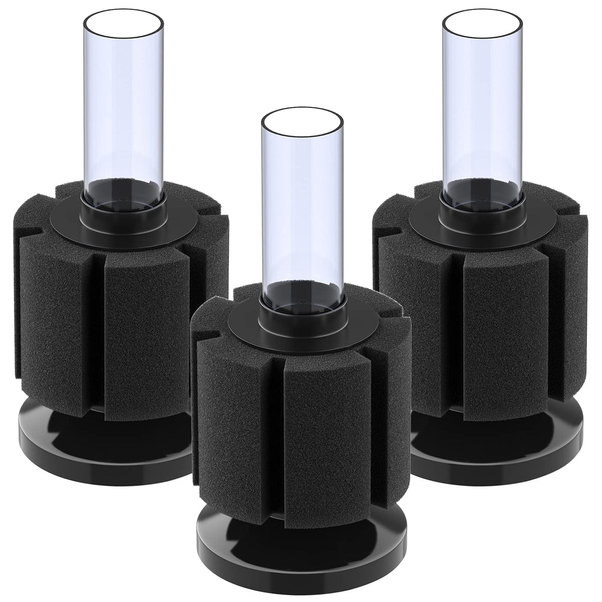 3 Pack Aquarium Sponge Filter up to 10 Gallon B938479