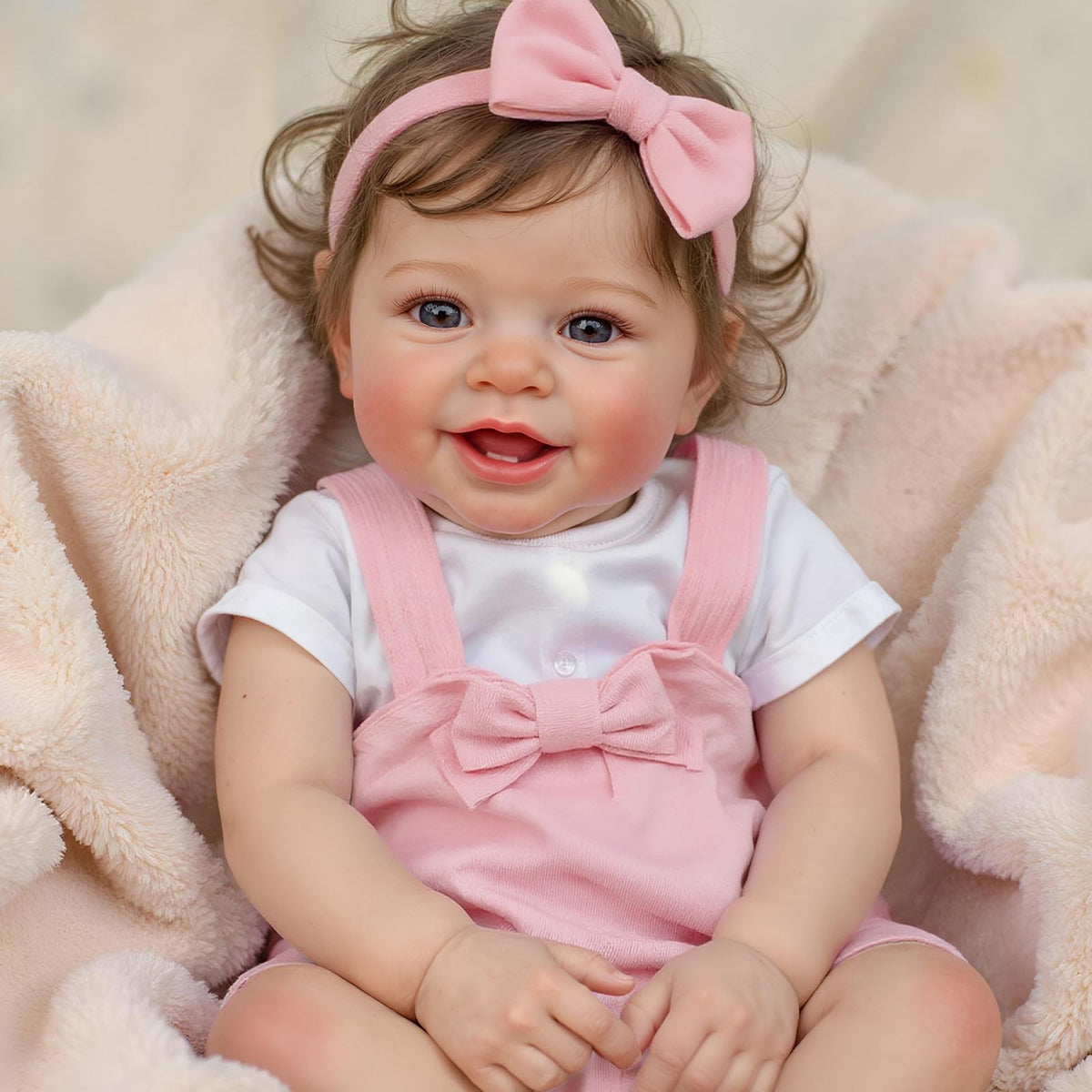 20 Inch Reborn Baby Dolls Girl with Rooted Hair N9542