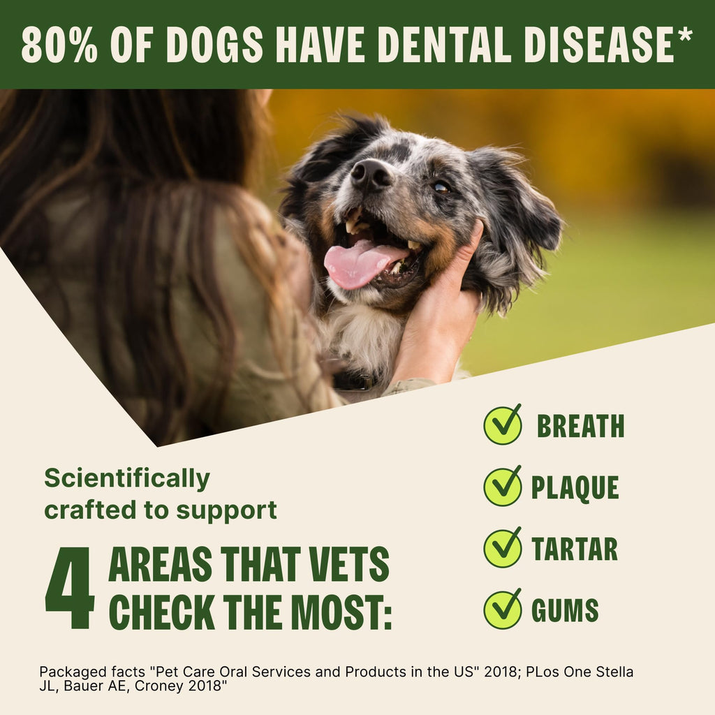 Natural Dog Dental Chews Small Size 14.81 oz 28 Count Y184