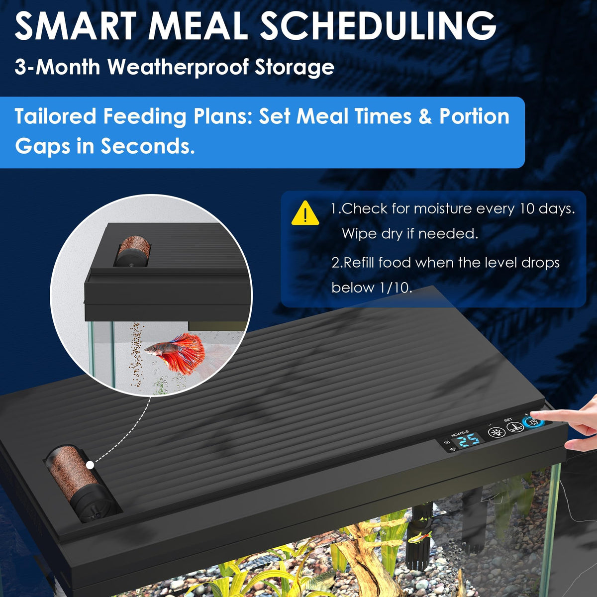 5.8 Gallon App-Controlled Self-Cleaning Fish Tank Z1393