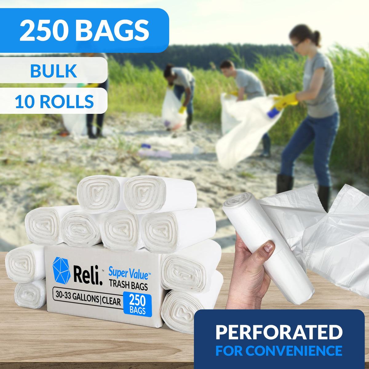 30-33 Gallon Heavy Duty Trash Bags D18030