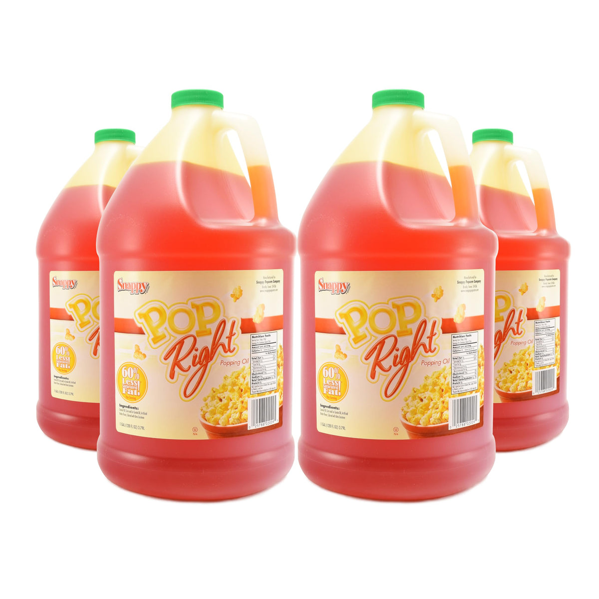Butter Flavored Popcorn Oil 1 Gallon 4 Pack Z9180