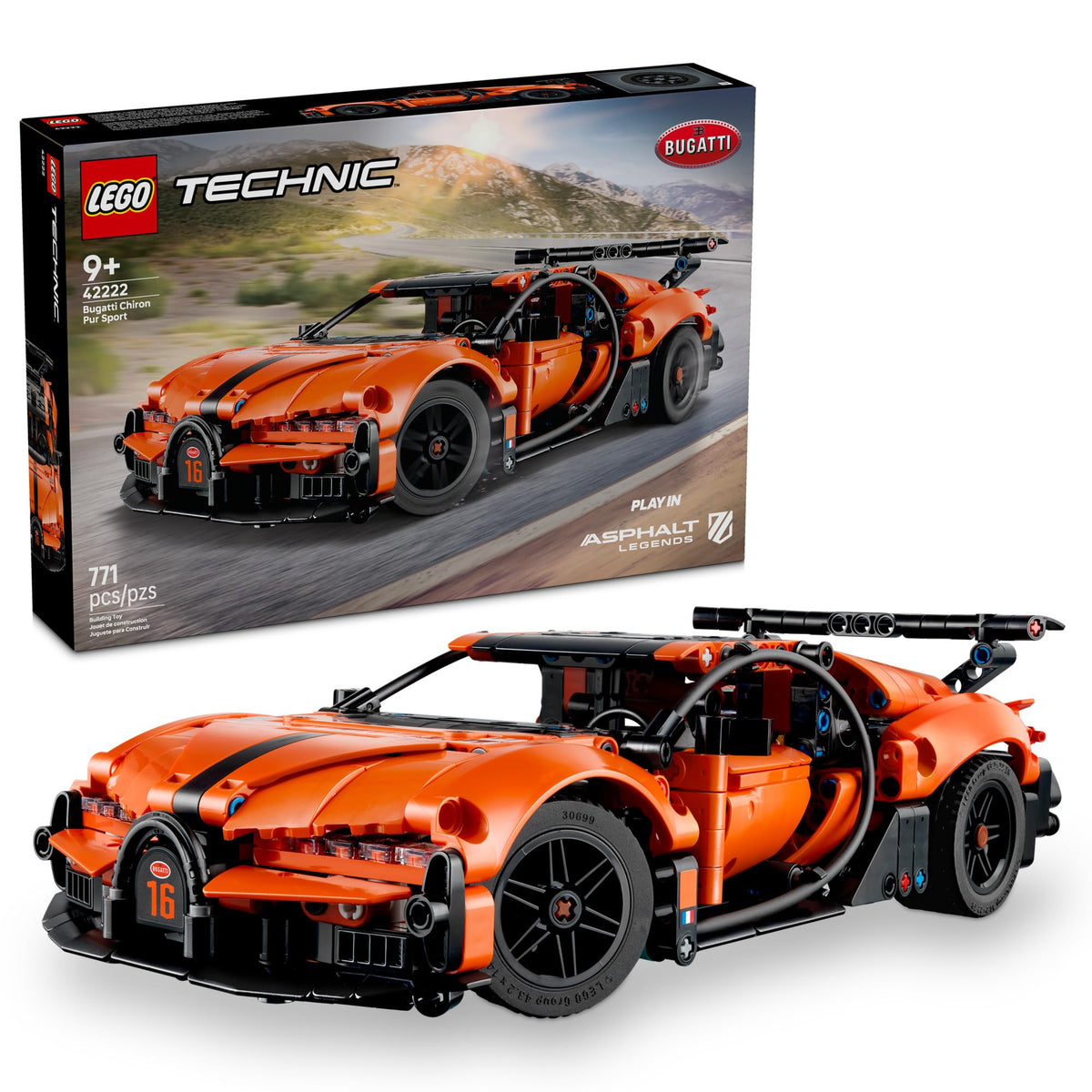 Technic Bugatti Chiron Pur Sport Hypercar D155