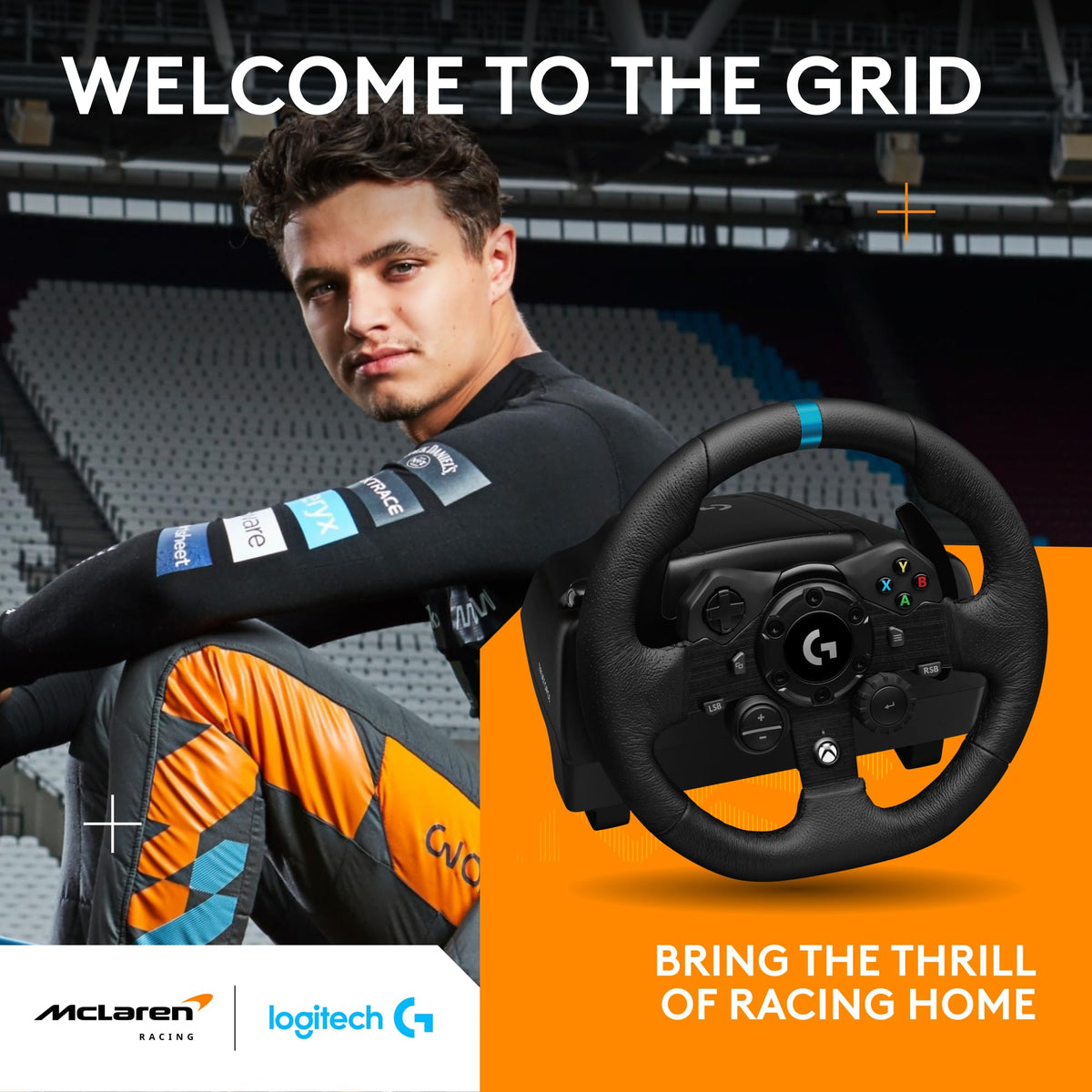Racing Wheel and Pedals with Force Feedback and Leather Wheel Cover R87958