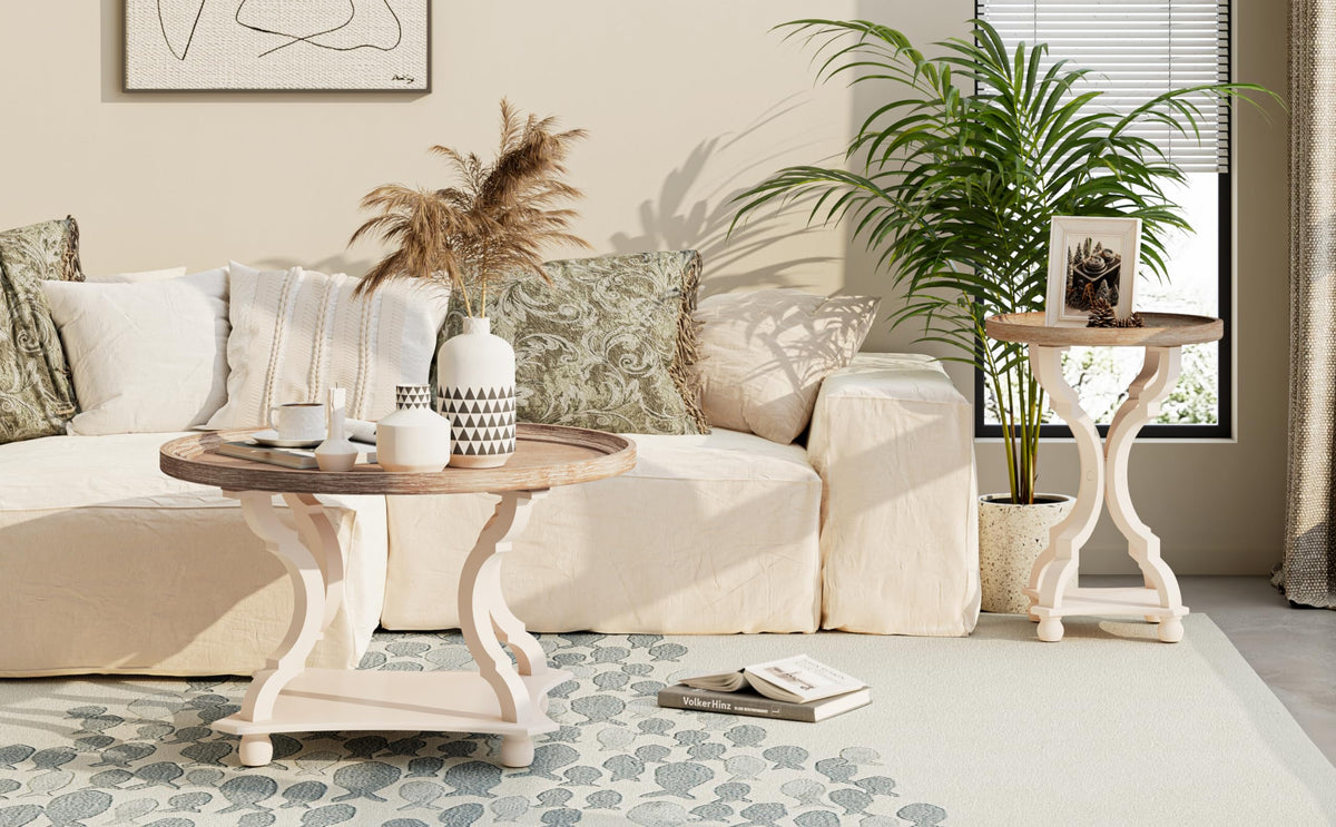 Round Wood Coffee Table U95100
