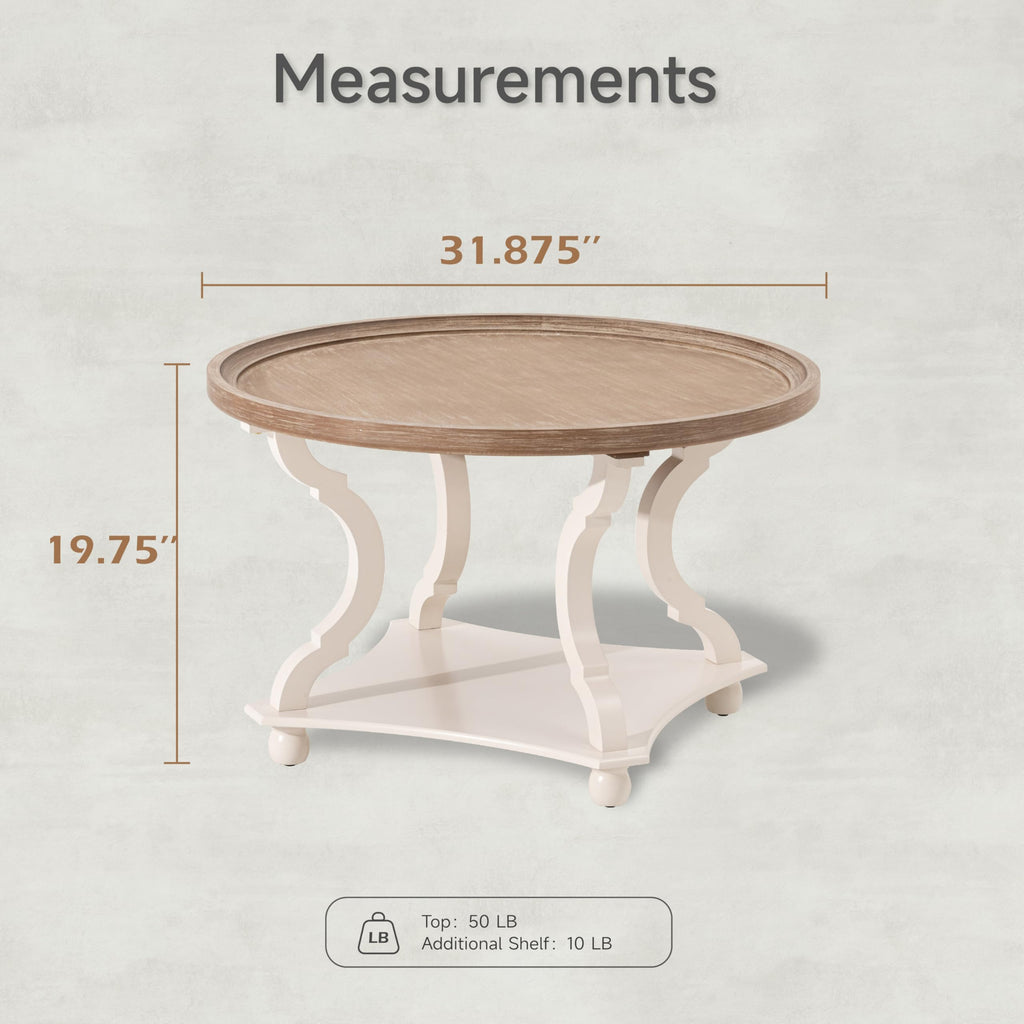 Round Wood Coffee Table U95100